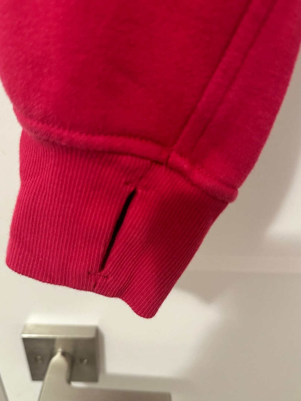 Lululemon Scuba Oversized Cropped Pullover *Wordmark in Passionate Pink Size M/L - Picture 4 of 15